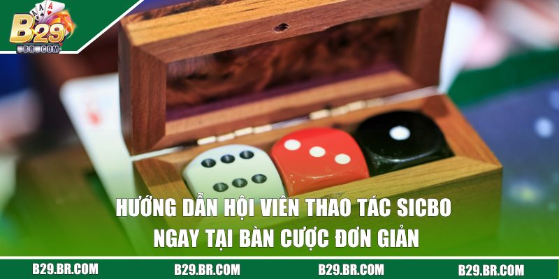 Tài Xỉu - Bộ Môn Đỏ Đen Được Yêu Thích Nhất Cổng Game B29 3 Hướng dẫn người chơi cách thao tác tại bàn Tài Xỉu